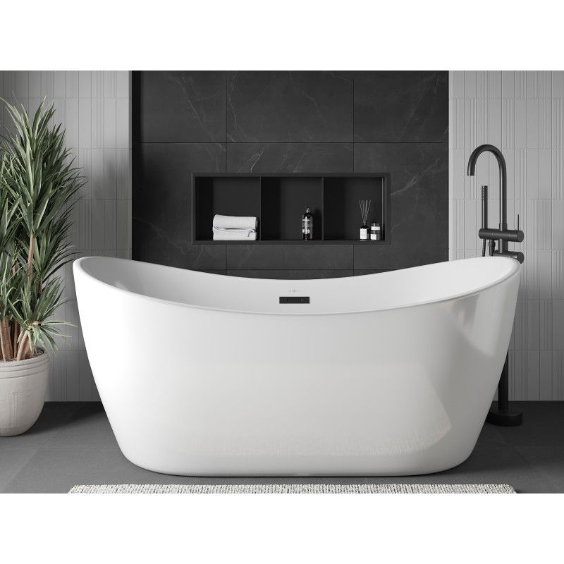 Mexen X-Wall-R recessed shelf with frame and shelf 90 x 30 cm, black - 1970903010S