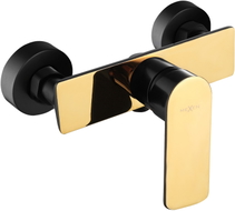 Mexen Alfa shower faucet, black/gold - 745740-75