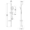 Mexen DS73 adjustable shower set, black - 785734583-70