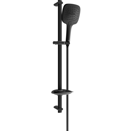 Mexen DB17 sliding shower set, Black - 785174584-70