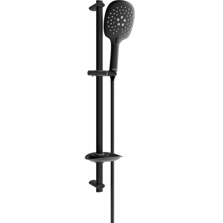 Mexen DB22 sliding shower set, Black - 785224584-70