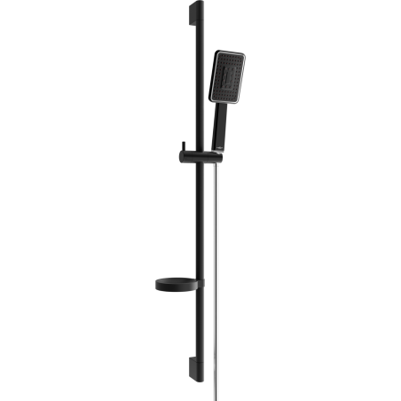 Mexen DS54 sliding shower set, Black/Chrome - 785544583-17