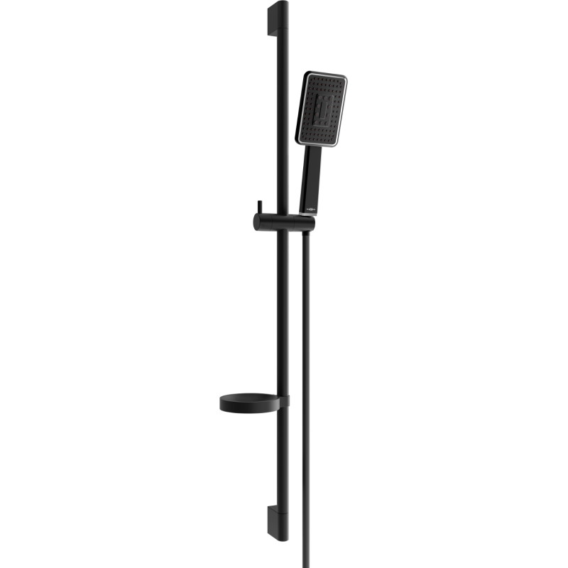 Mexen DS54 sliding shower rail set, black - 785544583-71