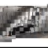 Mexen Lunar-B right hinged shower enclosure 90 x 90 cm, transparent, brushed gun gray - 832-090-090-66-00-P