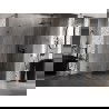 Mexen Lunar-B right hinged shower enclosure 95 x 90 cm, transparent, brushed gun gray - 832-095-090-66-00-P