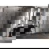 Mexen Lunar-B swing shower cabin right 100 x 100 cm, transparent, brushed gun gray - 832-100-100-66-00-P