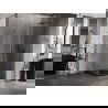 Mexen Lunar-B swing shower cabin right 100 x 100 cm, transparent, brushed gun gray - 832-100-100-66-00-P