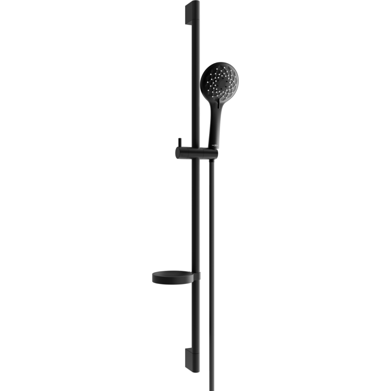 Mexen DS74 black sliding shower set - 785744583-70