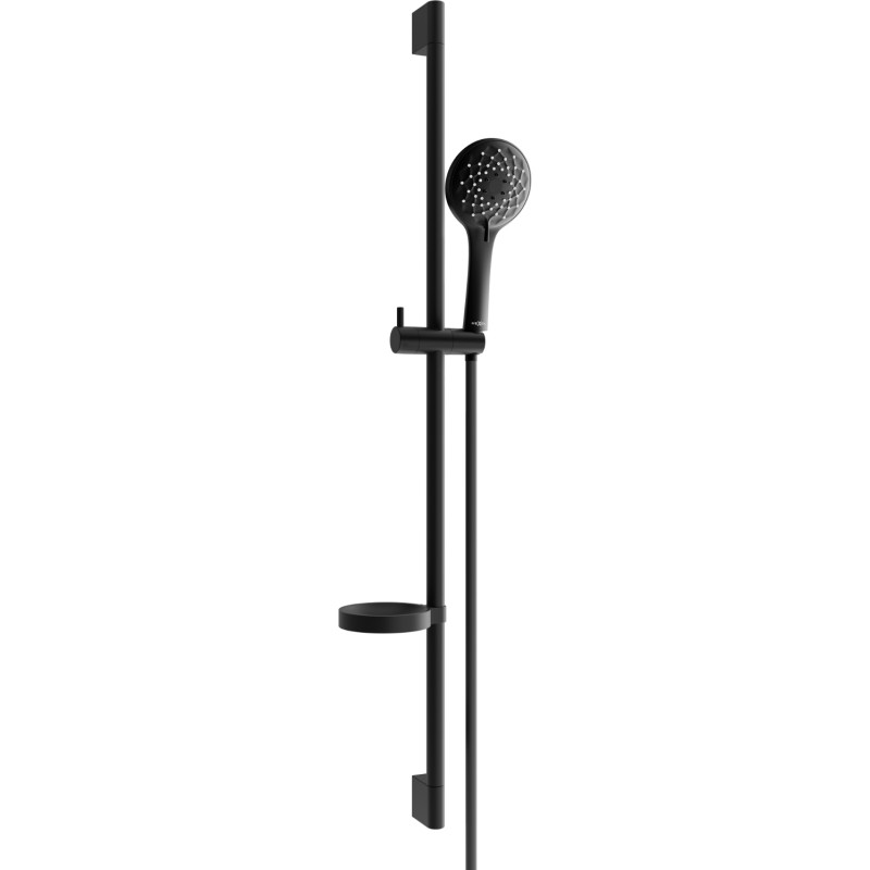 Mexen DS74 sliding shower rail set, black - 785744583-70