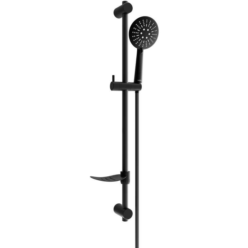 Mexen DF67 sliding shower set, Black - 785674582-70