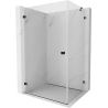 Mexen Lunar-B shower enclosure pivot left 75 x 70 cm, transparent, black - 832-075-070-70-00-L