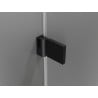 Mexen Lunar-B left hinged shower enclosure 85 x 70 cm, transparent, black - 832-085-070-70-00-L