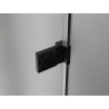 Mexen Lunar-B left hinged shower enclosure 85 x 70 cm, transparent, black - 832-085-070-70-00-L