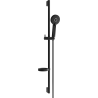 Mexen DS40 sliding shower set, Black - 785404583-70