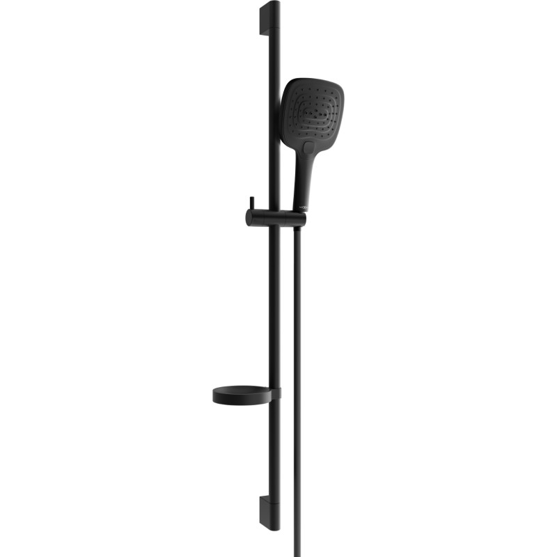 Mexen DS17 sliding shower rail set, black - 785174583-70