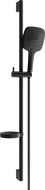 Mexen DS17 sliding shower set, Black - 785174583-70