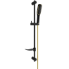 Mexen DF49 sliding shower set, Black/Gold - 785494582-57