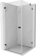 Mexen Lunar-B shower enclosure pivot left 100 x 100 cm, transparent, black - 832-100-100-70-00-L