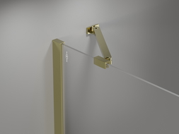 Mexen Mist-H shower door left hinged 100 cm, transparent, gold - 8A5-100-000-50-00-L