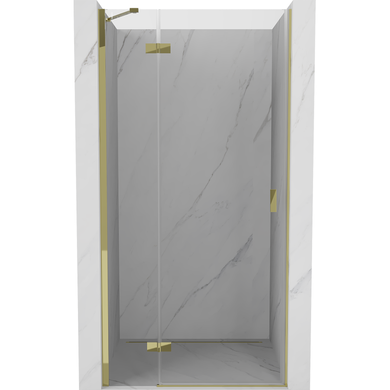 Mexen Mist-H shower door left hinged 100 cm, transparent, gold - 8A5-100-000-50-00-L