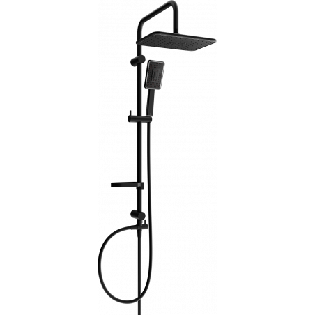 Mexen X54 shower column, Black/Chrome - 798545491-71