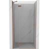 Mexen Mist-H Left Shower Door 100 cm, Transparent, Brushed Copper - 8A5-100-000-65-00-L