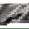 Mexen Lunar-B shower cabin, hinged left 80 x 70 cm, transparent, gun metal - 832-080-070-95-00-L