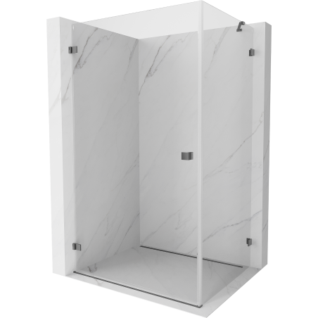 Mexen Lunar-B shower enclosure hinged left 85 x 70 cm, transparent, gun metal - 832-085-070-95-00-L