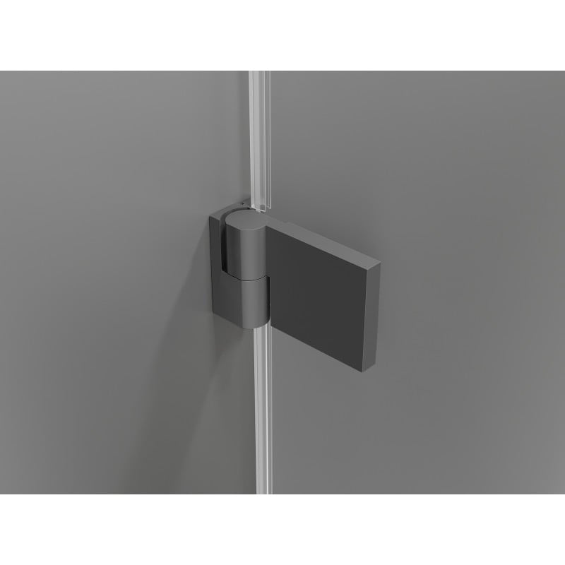 Mexen Lunar-B left hinged shower cabin 95 x 70 cm, transparent, gun metal - 832-095-070-95-00-L
