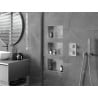 Mexen X-Wall-NR recessed shelf without flange 30 x 20 cm, inox - 1911302010