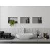 Mexen X-Wall-NR recessed shelf without flange 30 x 20 cm, inox - 1911302010