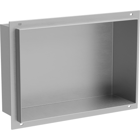 Mexen X-Wall-NR recessed shelf without flange 30 x 20 cm, inox - 1911302010