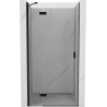 Mexen Mist-H left hinged shower door 100 cm, transparent, black - 8A5-100-000-70-00-L