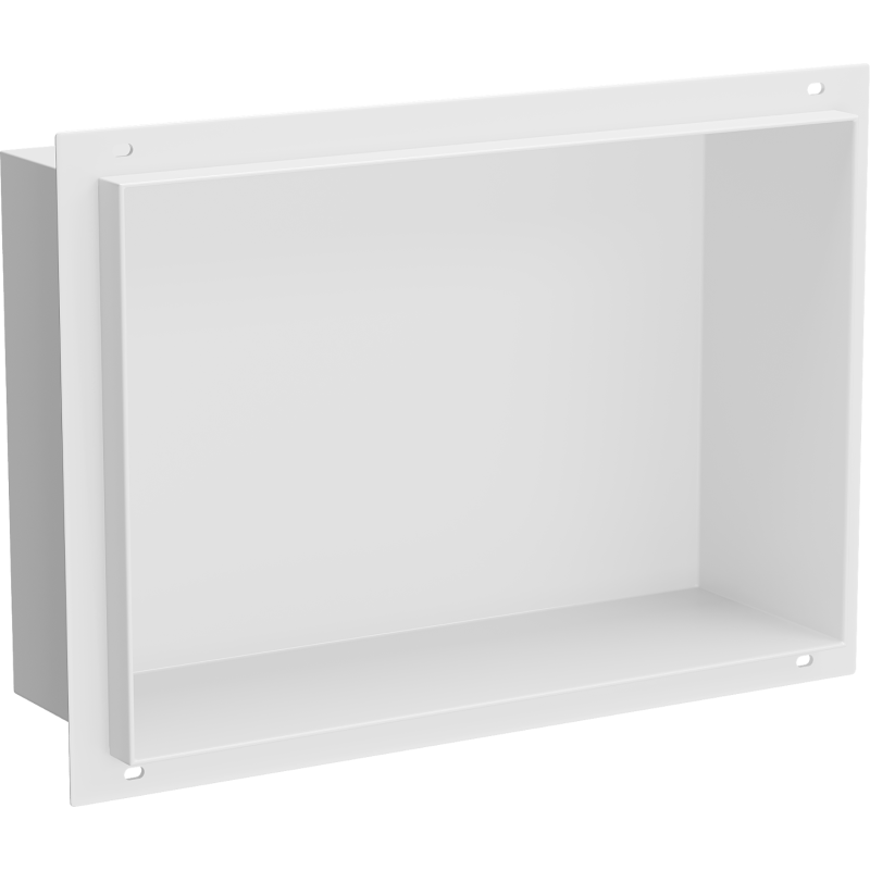 Mexen X-Wall-NR recessed shelf without a flange 30 x 20 cm, White - 1921302010