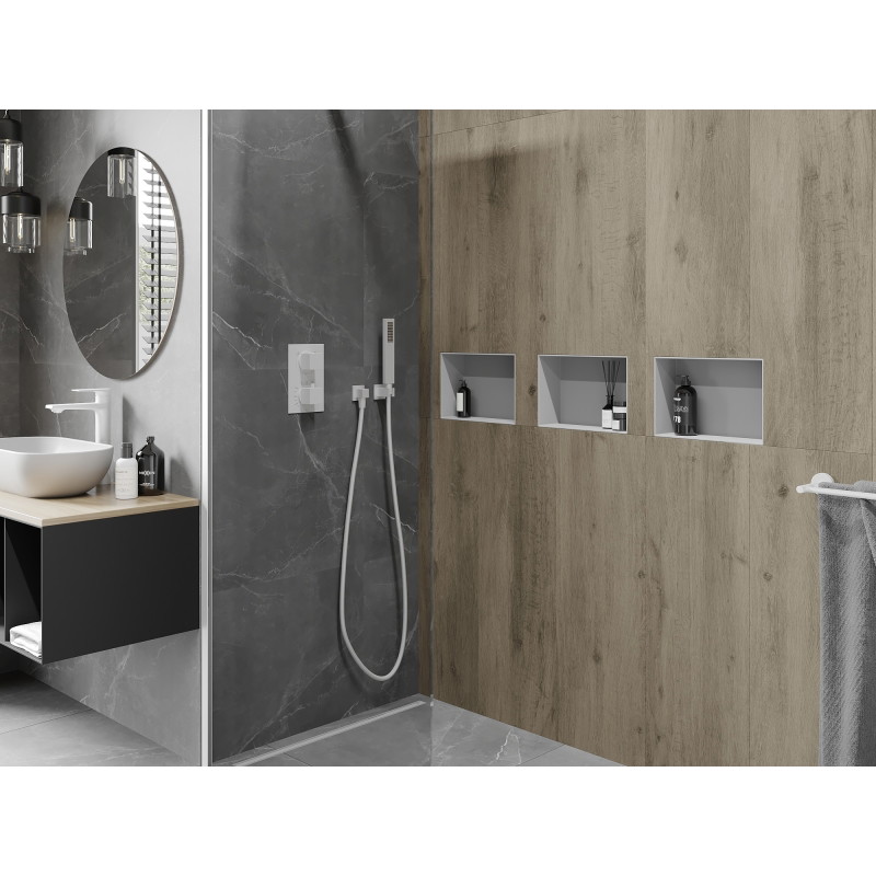 Mexen X-Wall-NR bex collar recess shelf 30 x 20 cm, white - 1921302010