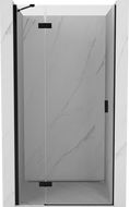Mexen Mist-H hinged shower door left 115 cm, transparent, black - 8A5-115-000-70-00-L