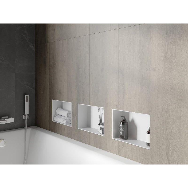 Mexen X-Wall-NR bex collar recess shelf 30 x 20 cm, white - 1921302010