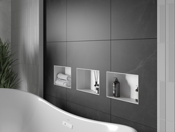 Mexen X-Wall-NR recessed shelf without a flange 30 x 20 cm, White - 1921302010
