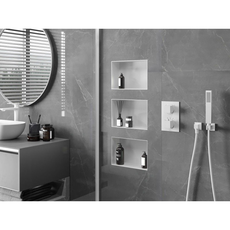 Mexen X-Wall-NR bex collar recess shelf 30 x 20 cm, white - 1921302010