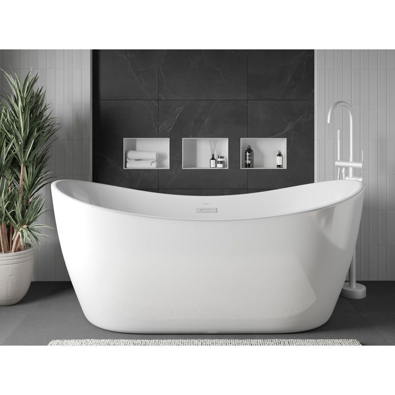 Mexen X-Wall-NR recessed shelf without flange 30 x 20 cm, white - 1921302010