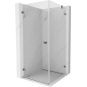 Mexen Lunar-B left hinged shower enclosure 90 x 90 cm, transparent, gun metal - 832-090-090-95-00-L