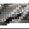 Mexen Lunar-B left hinged shower enclosure 90 x 90 cm, transparent, gun metal - 832-090-090-95-00-L