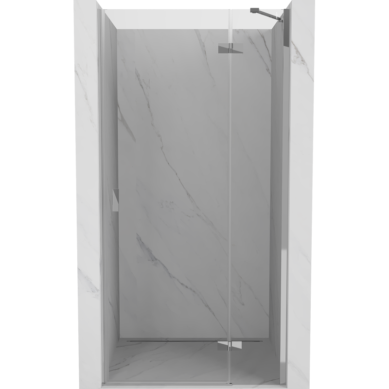 Mexen Mist-H Right 75 cm Hinged Shower Door, Transparent, Chrome - 8A5-075-000-01-00-P