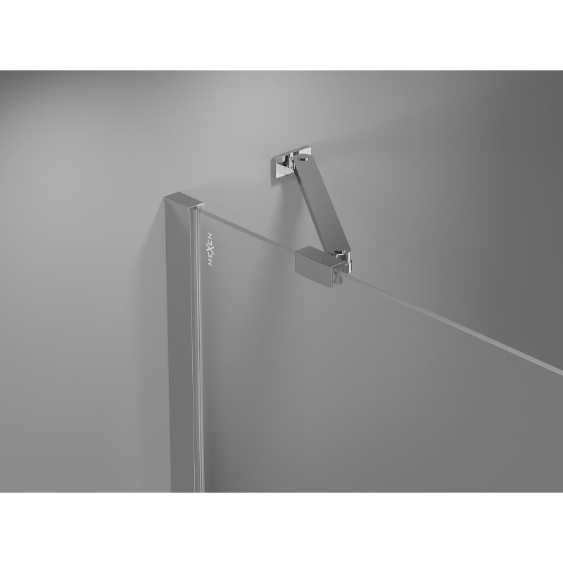 Mexen Mist-H right-hinged shower door 85 cm, transparent, chrome - 8A5-085-000-01-00-P