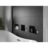 Mexen X-Wall-NR recessed shelf without flange 30 x 20 cm, black - 1971302010