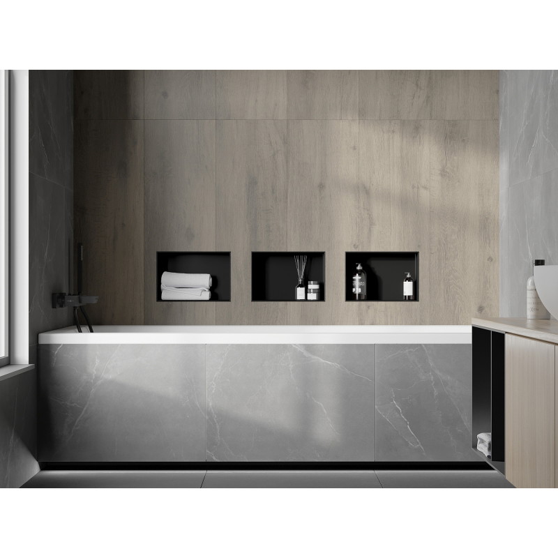 Mexen X-Wall-NR niche shelf without flange 30 x 20 cm, black - 1971302010
