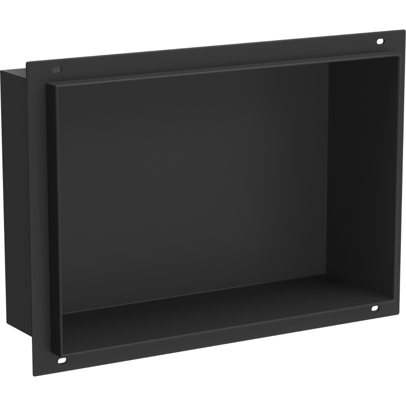 Mexen X-Wall-NR recessed shelf without flange 30 x 20 cm, black - 1971302010