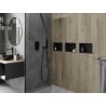 Mexen X-Wall-NR recessed shelf without flange 30 x 20 cm, black - 1971302010