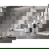 Mexen Lunar-B shower cabin left-swing 95 x 70 cm, transparent, brushed nickel - 832-095-070-97-00-L