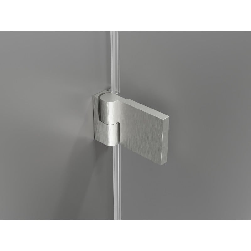 Mexen Lunar-B pivot shower cabin left 95 x 70 cm, transparent, brushed nickel - 832-095-070-97-00-L